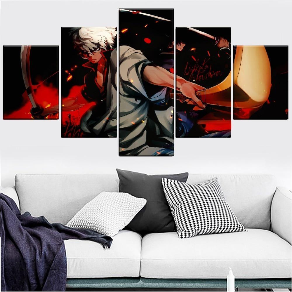 Gintama Sakata Gintoki 3 Anime Canvas Wall Art