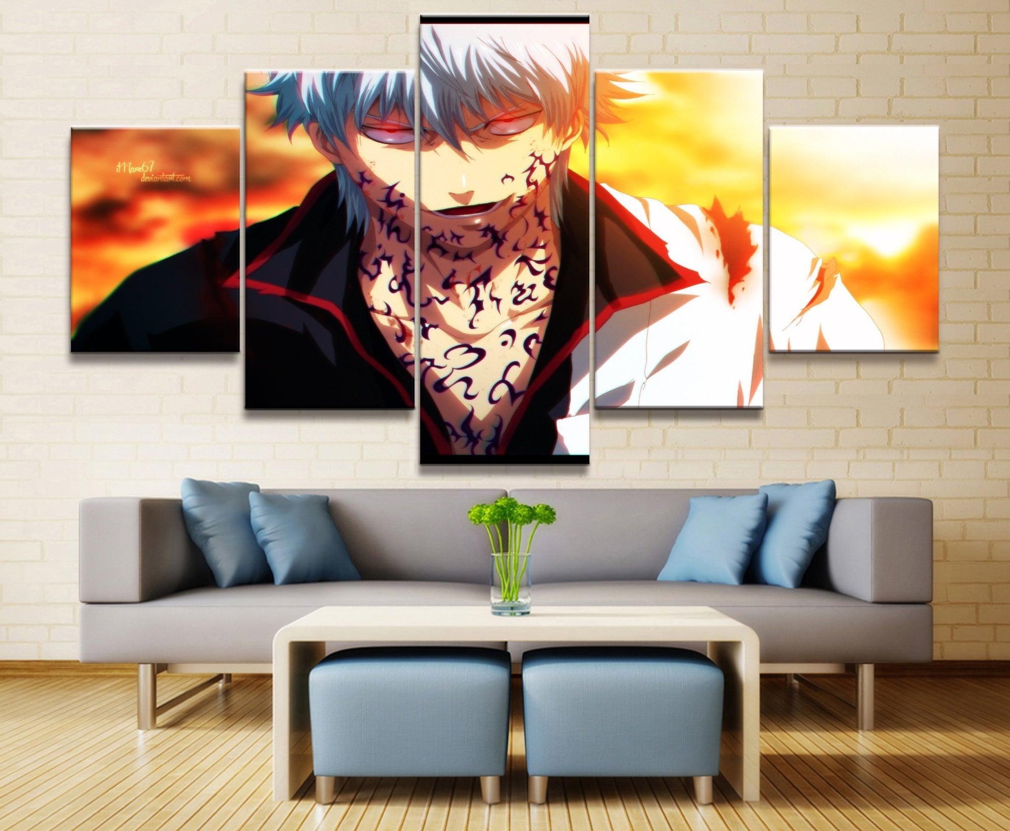 Gintama Sakata Gintoki 6 Anime Canvas Wall Art