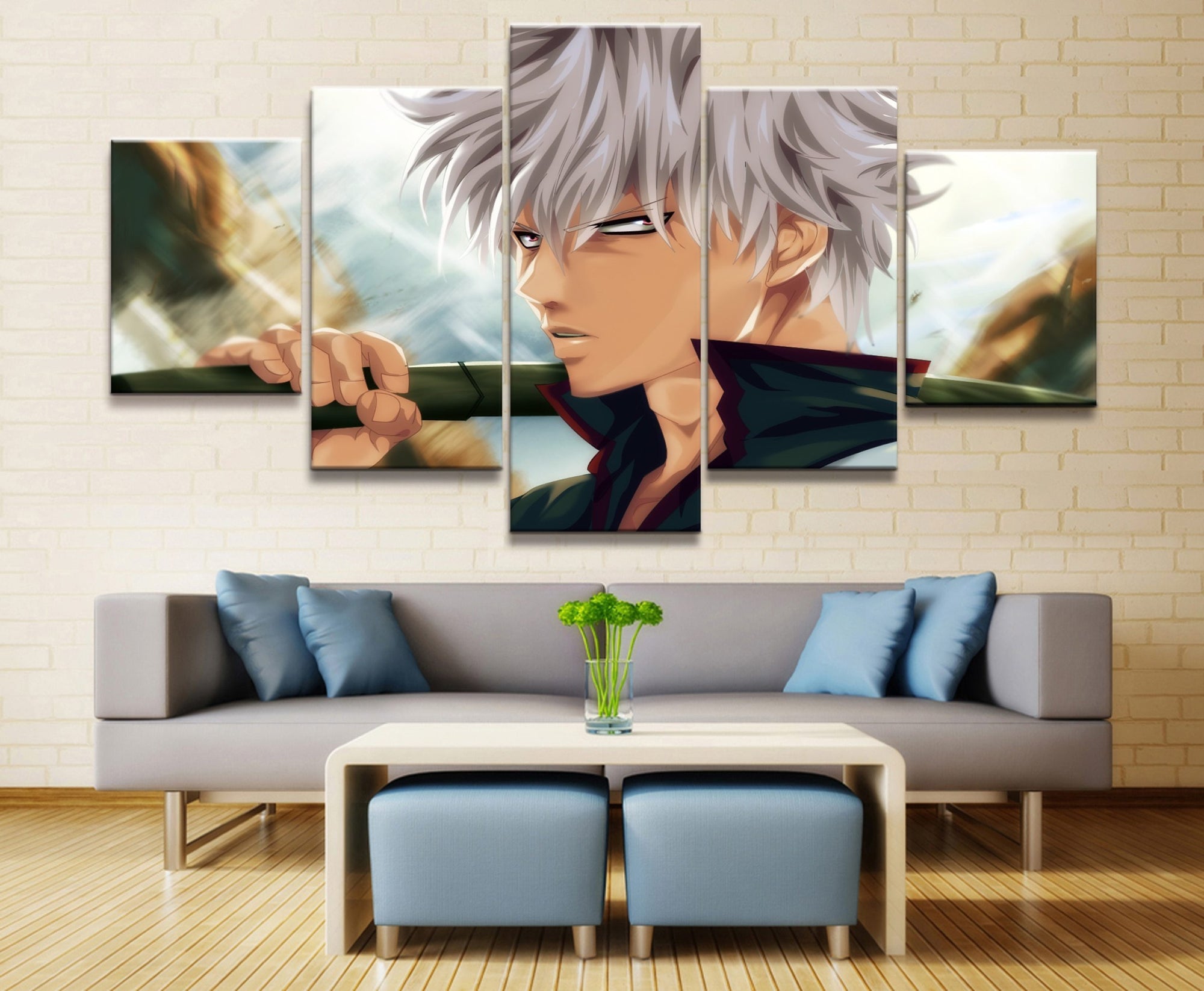 Gintama Sakata Gintoki 7 Anime Canvas Wall Art
