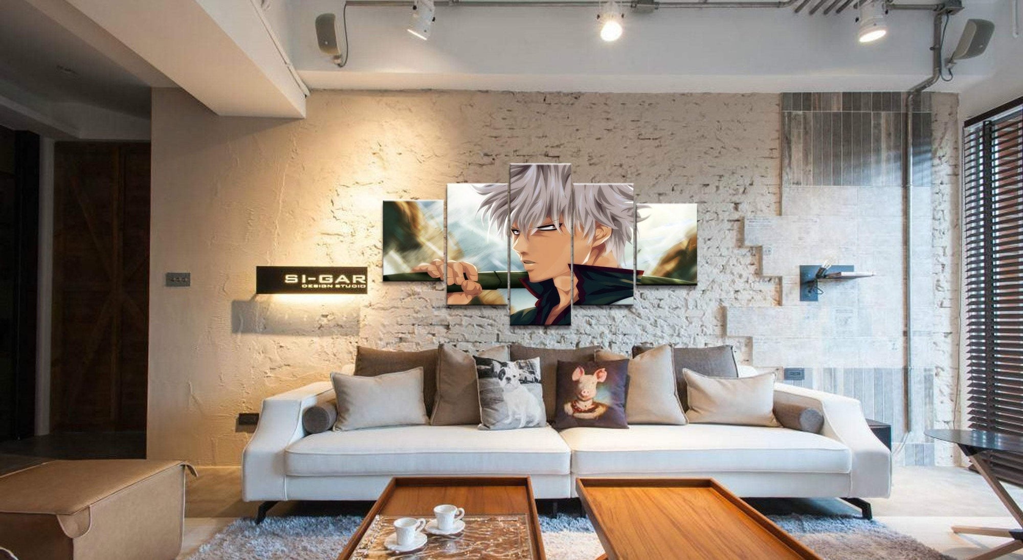 Gintama Sakata Gintoki 7 Anime Canvas Wall Art