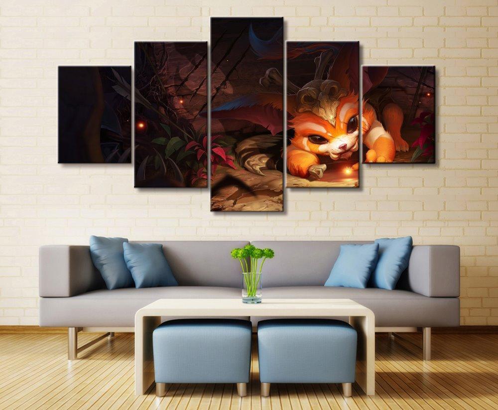LOL League Of Legends Gnar Gaming Canvas Wall Art