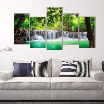 Go Chase Waterfalls Nature Canvas Wall Art