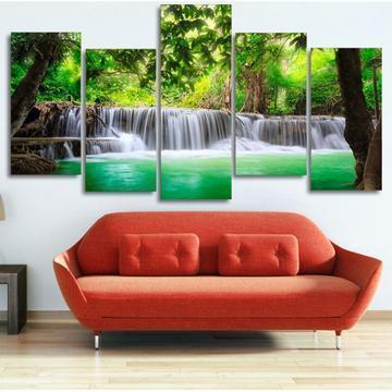 Go Chase Waterfalls Nature Canvas Wall Art