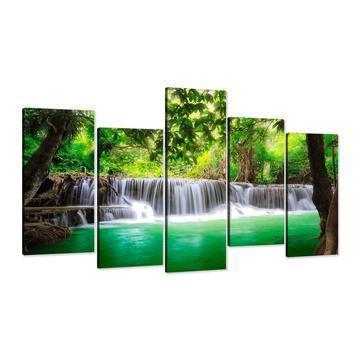 Go Chase Waterfalls Nature Canvas Wall Art