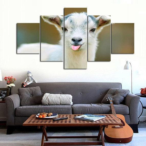 Goat Animal Canvas Wall Art