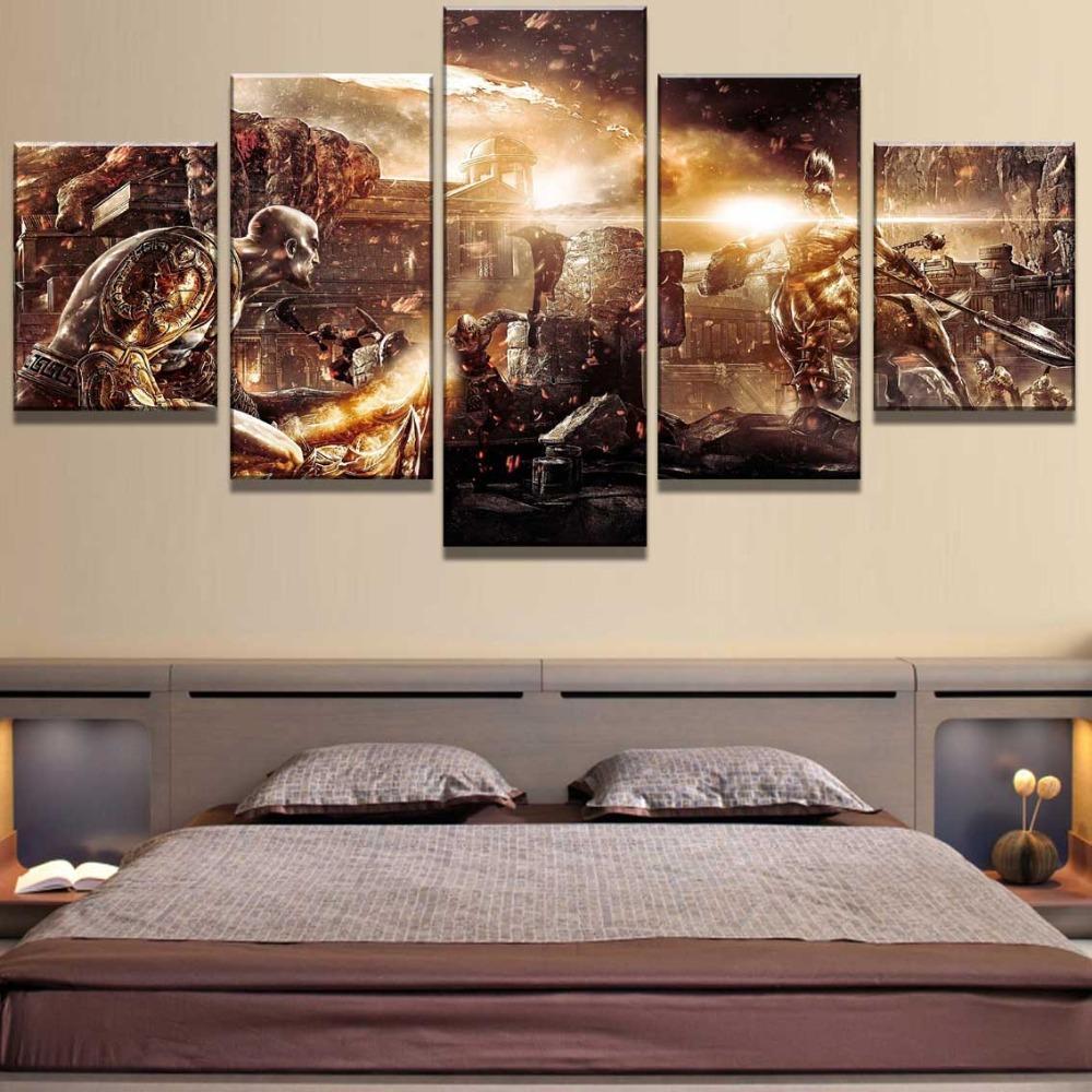 God Of War Ascension Battle Gaming Canvas War Art