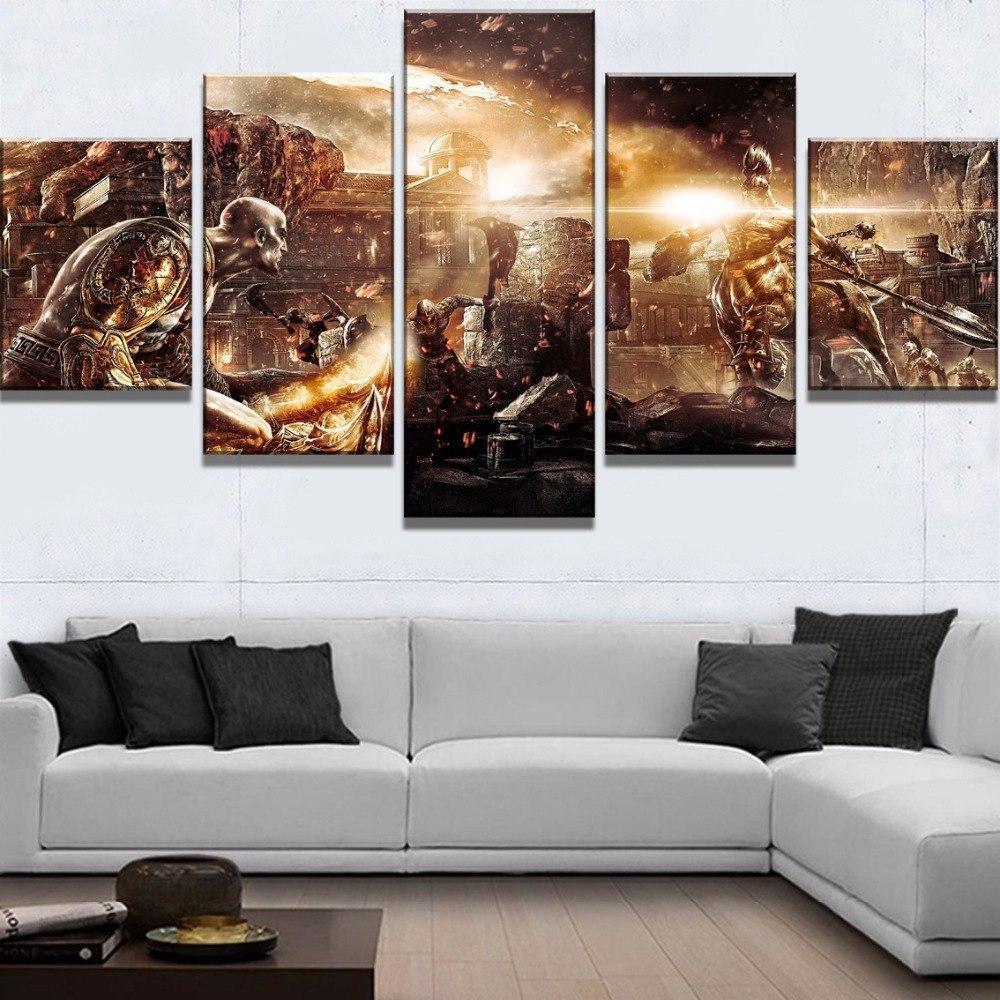 God Of War Ascension Battle Gaming Canvas War Art