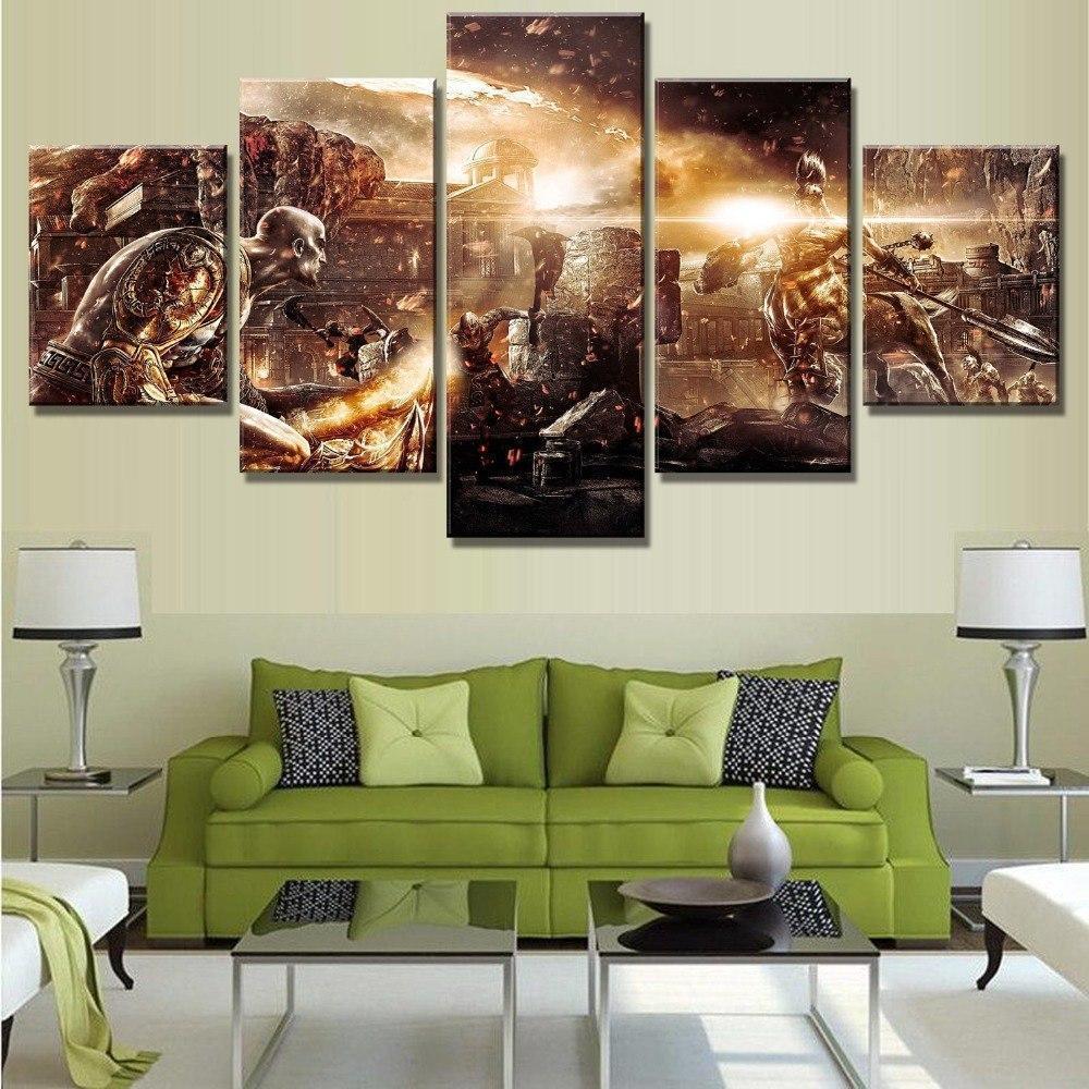God Of War Ascension Battle Gaming Canvas War Art
