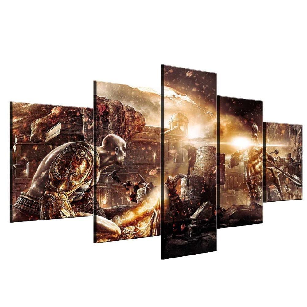 God Of War Ascension Battle Gaming Canvas War Art