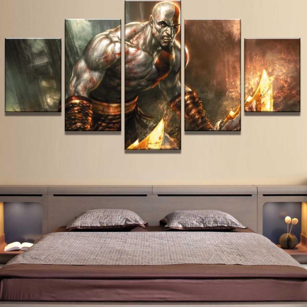 God Of War Ascension Kratos Poster 1 Gaming Canvas War Art