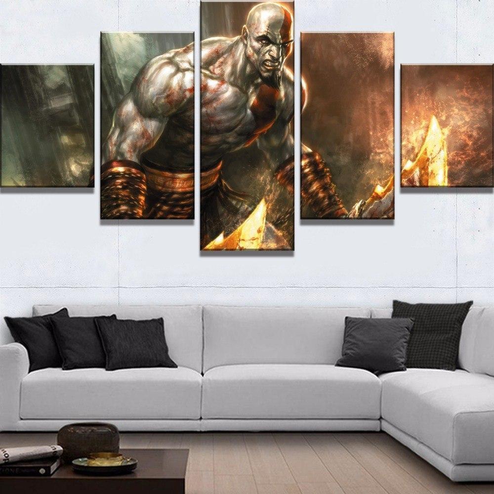 God Of War Ascension Kratos Poster 1 Gaming Canvas War Art