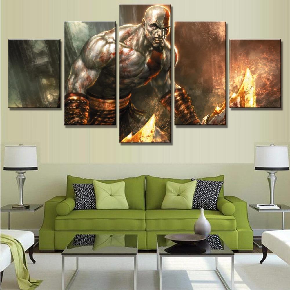 God Of War Ascension Kratos Poster 1 Gaming Canvas War Art