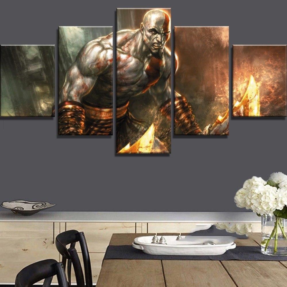 God Of War Ascension Kratos Poster 1 Gaming Canvas War Art
