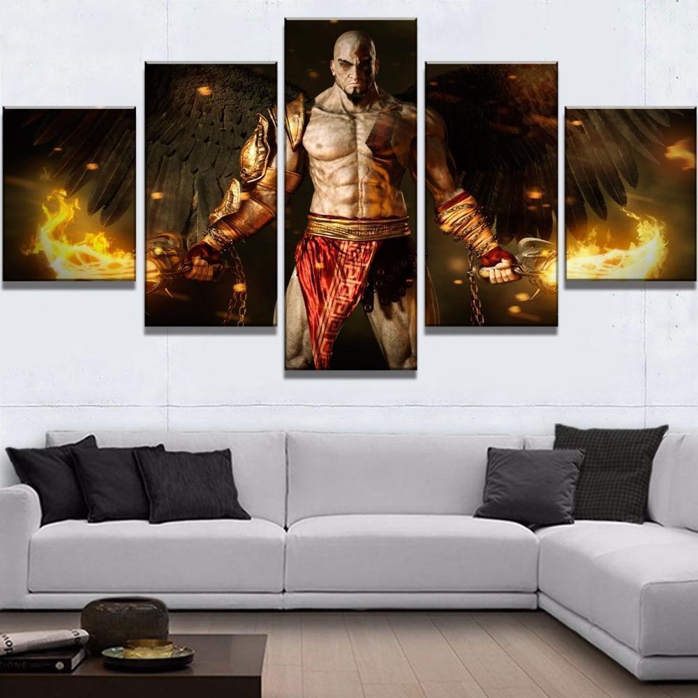 God Of War Ascension Kratos Poster 2 Gaming Canvas War Art