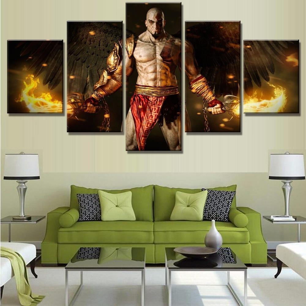 God Of War Ascension Kratos Poster 2 Gaming Canvas War Art