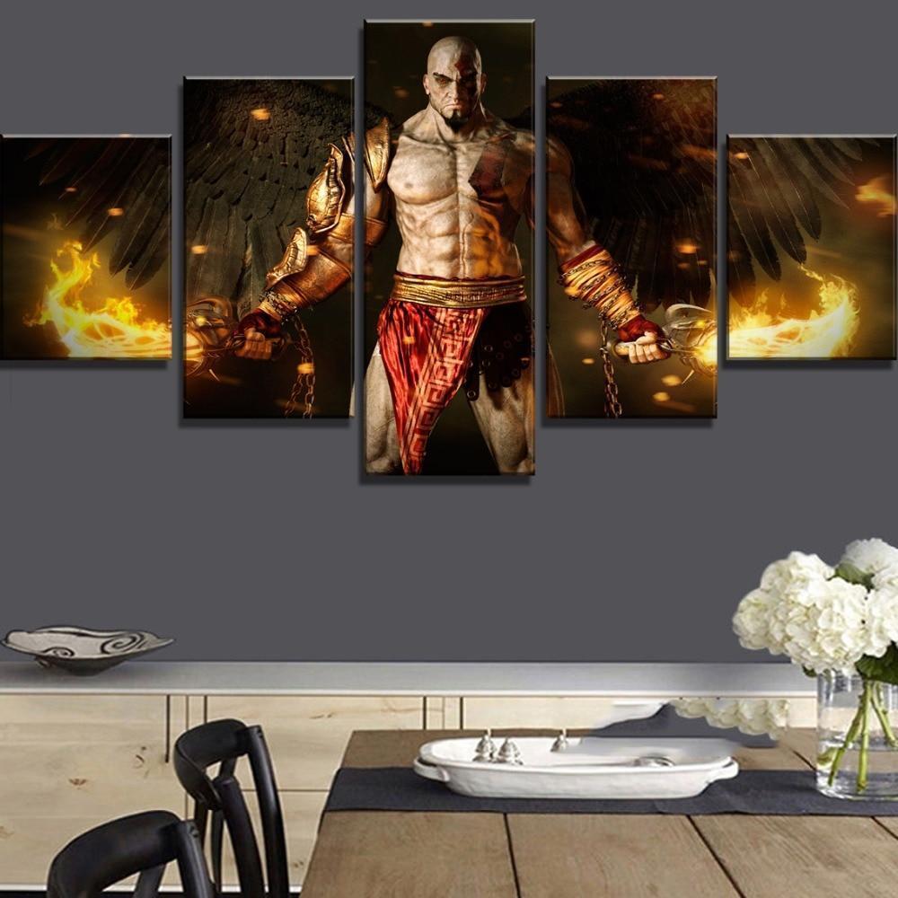 God Of War Ascension Kratos Poster 2 Gaming Canvas War Art