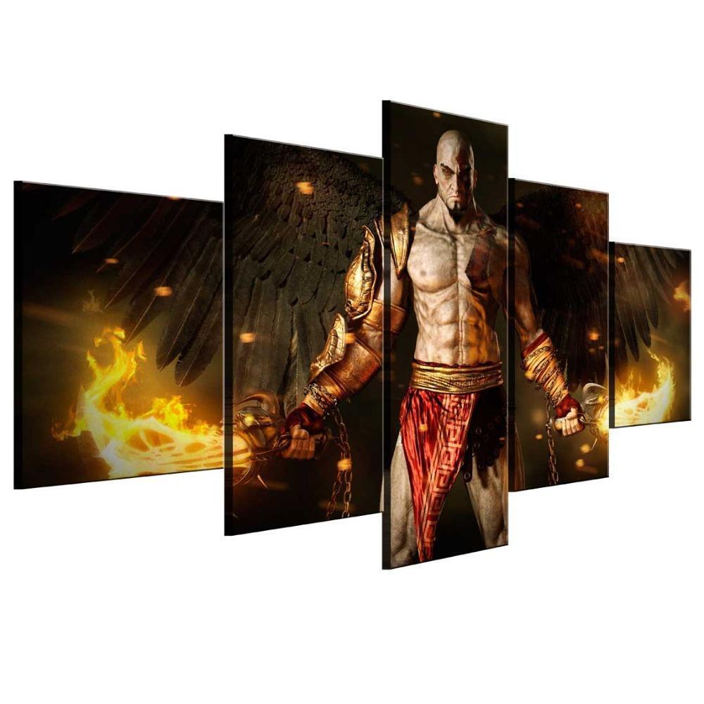 God Of War Ascension Kratos Poster 2 Gaming Canvas War Art