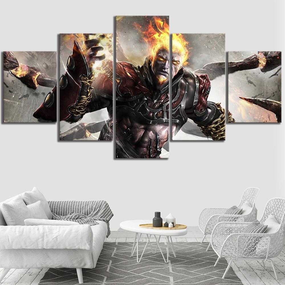 God Of War Kratos Chaos Gaming Canvas Wall Art