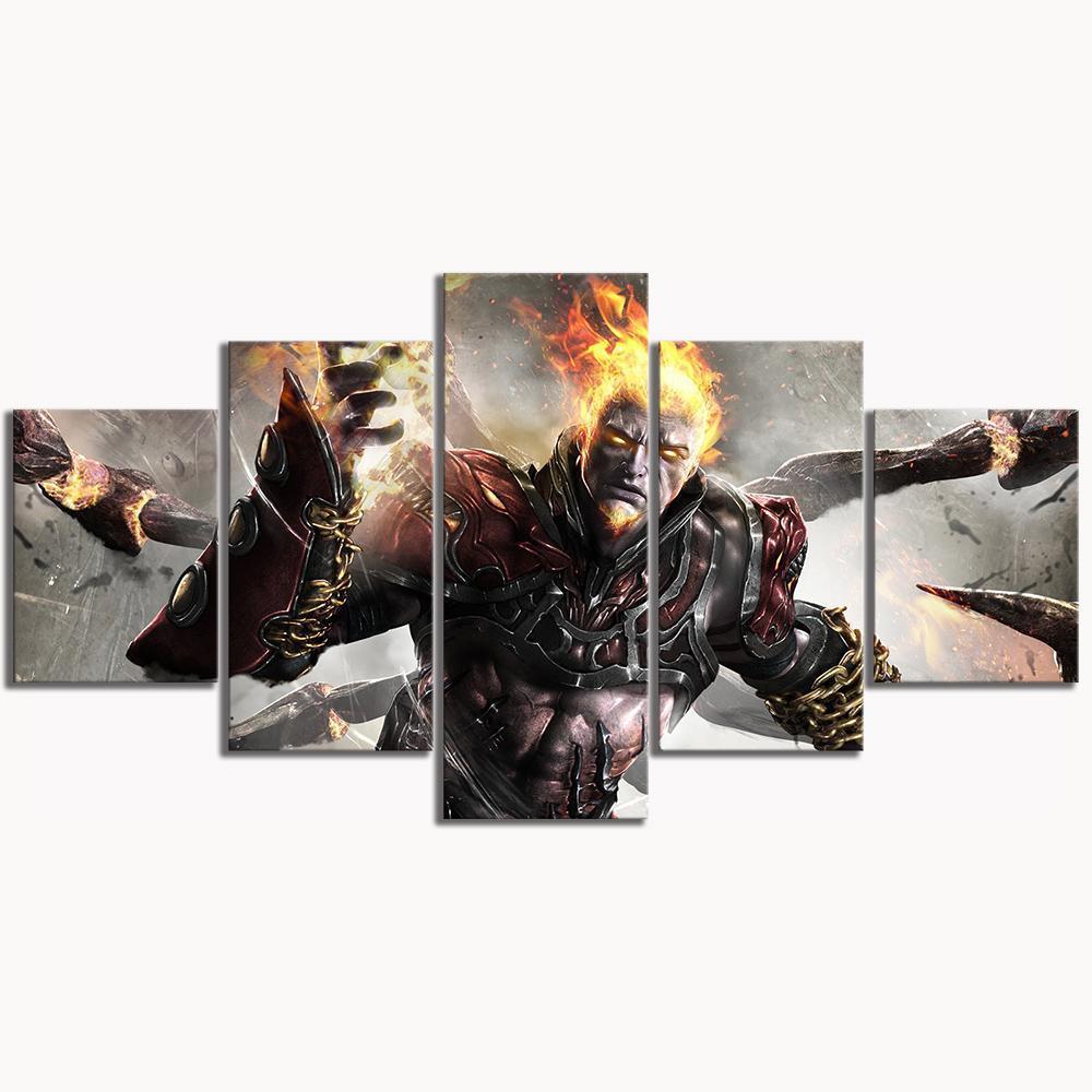 God Of War Kratos Chaos Gaming Canvas Wall Art