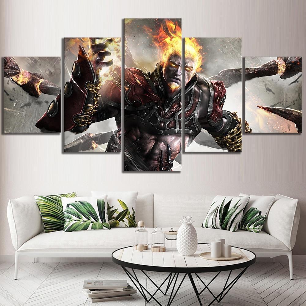 God Of War Kratos Chaos Gaming Canvas Wall Art