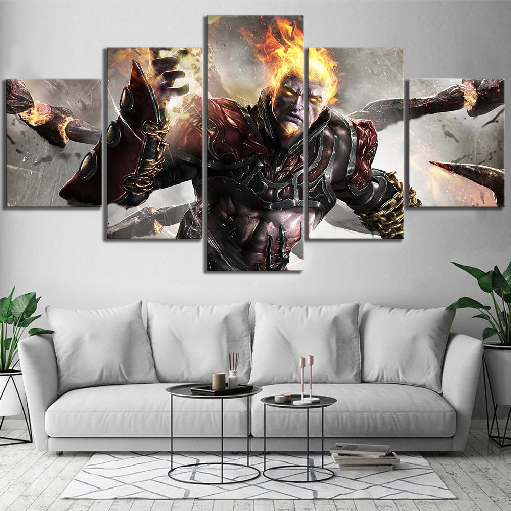God Of War Kratos Chaos Gaming Canvas Wall Art