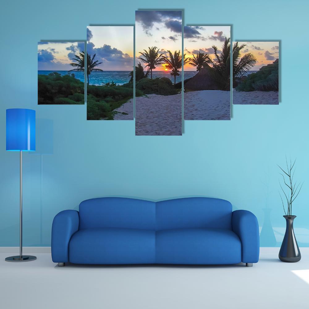 God Of Winds Temple At Paradise Beach Nature Canvas Wall Art