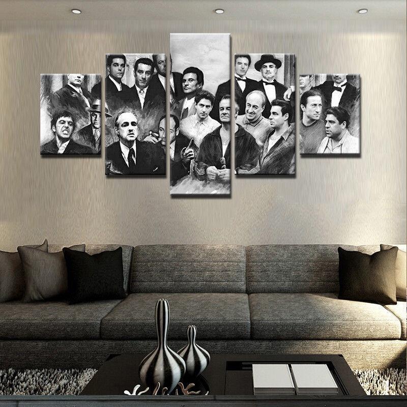 Godfather Gangster Movie Canvas Wall Art
