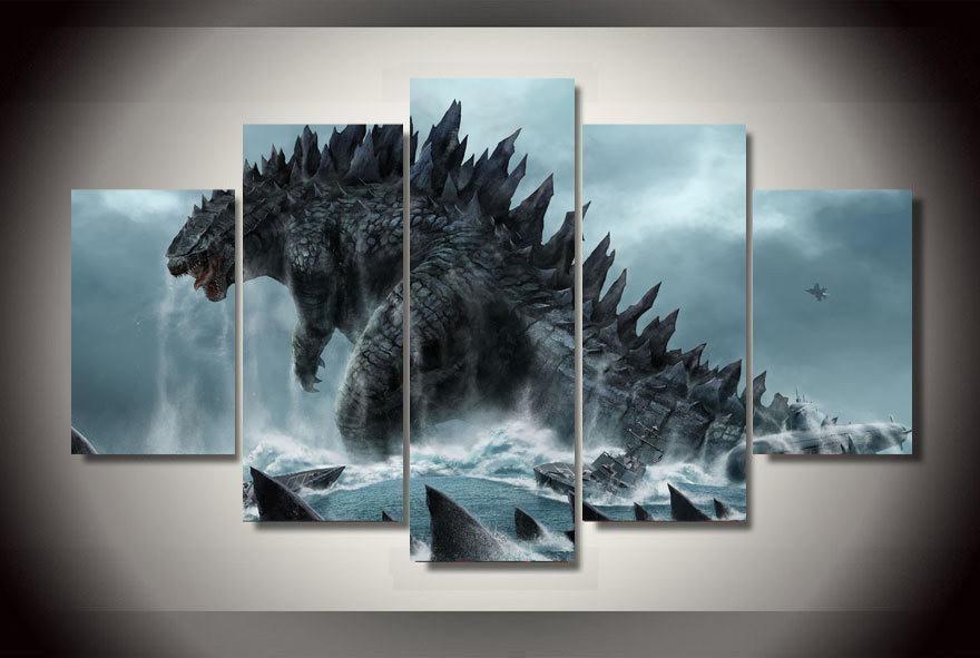 Godzilla Movie Canvas Wall Art