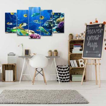 Going Underwater Ocean Canvas Wall Art