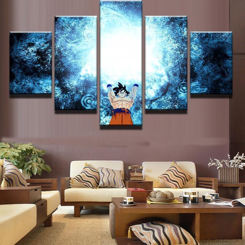 Goku Last Skill Dragon Balls Anime Canvas Wall Art