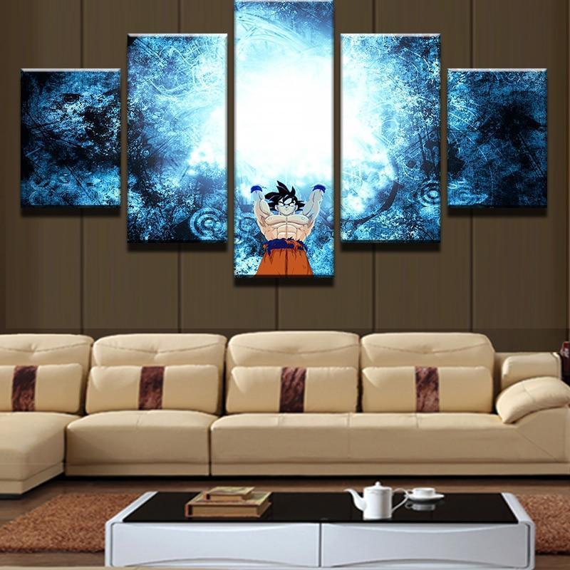 Goku Last Skill Dragon Balls Anime Canvas Wall Art