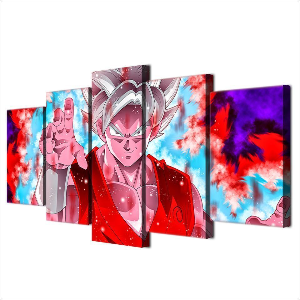Goku Super Saiyan Blue Dragon Ball Z Anime Canvas Wall Art