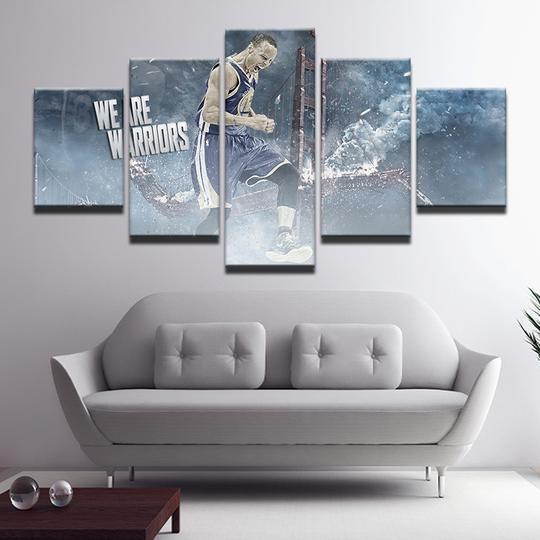 Golden State Warriors Stephen Steph Curry Celebrity Canvas Wall Art