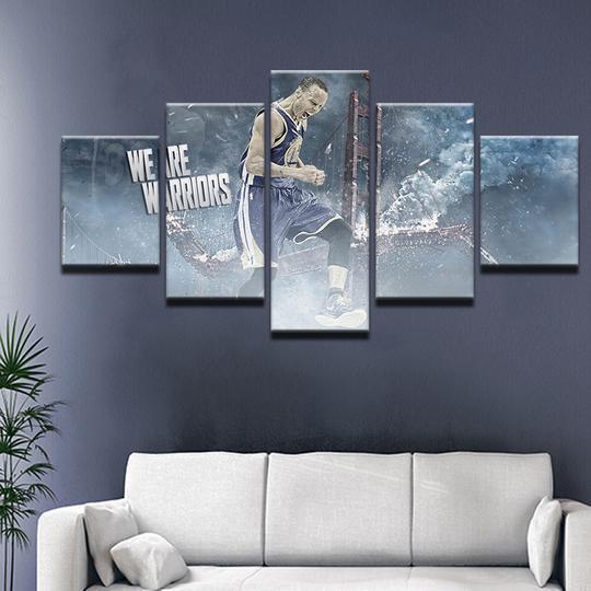 Golden State Warriors Stephen Steph Curry Celebrity Canvas Wall Art