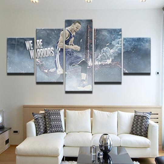 Golden State Warriors Stephen Steph Curry Celebrity Canvas Wall Art