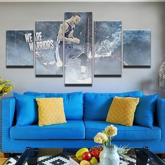 Golden State Warriors Stephen Steph Curry Celebrity Canvas Wall Art