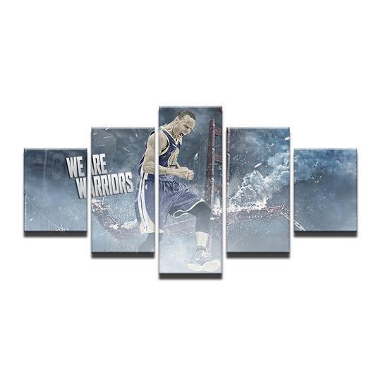 Golden State Warriors Stephen Steph Curry Celebrity Canvas Wall Art