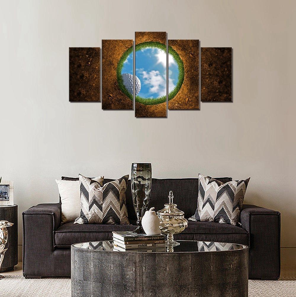 Golf Ball at the Hole  Sport Canvas Wall Art