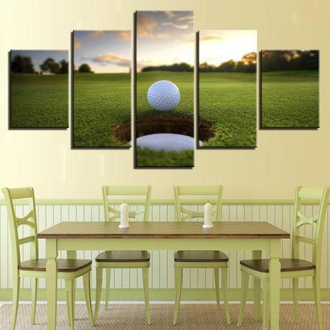 Golf Ball Course Nature Canvas Wall Art