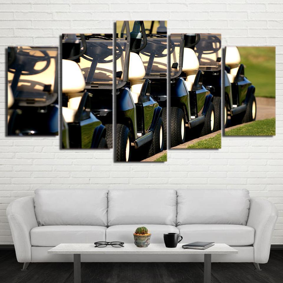 Golf Carts Sport Canvas Wall Art