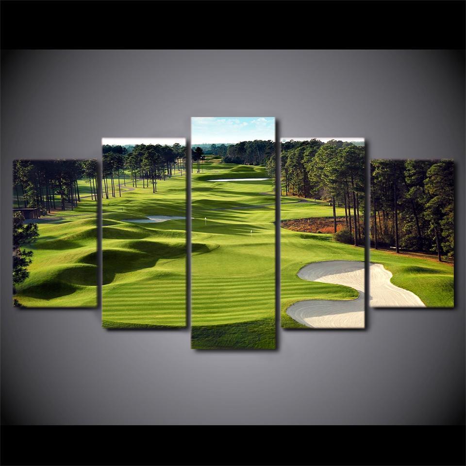Golf Course Nature Canvas Wall Art