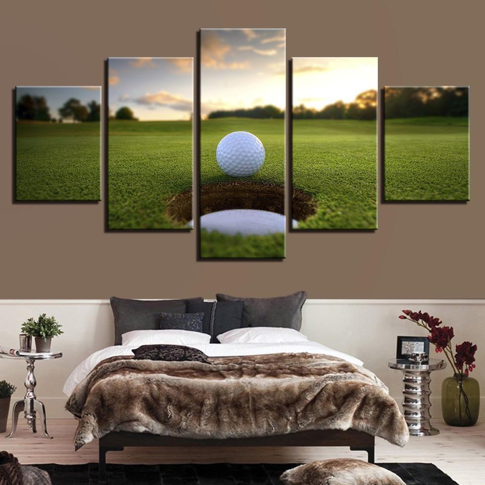 Golf Gimme Putt Sport Canvas Wall Art