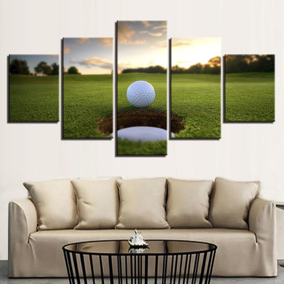 Golf Gimme Putt Sport Canvas Wall Art