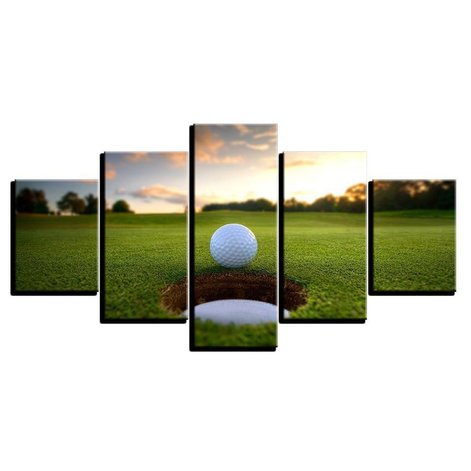 Golf Gimme Putt Sport Canvas Wall Art