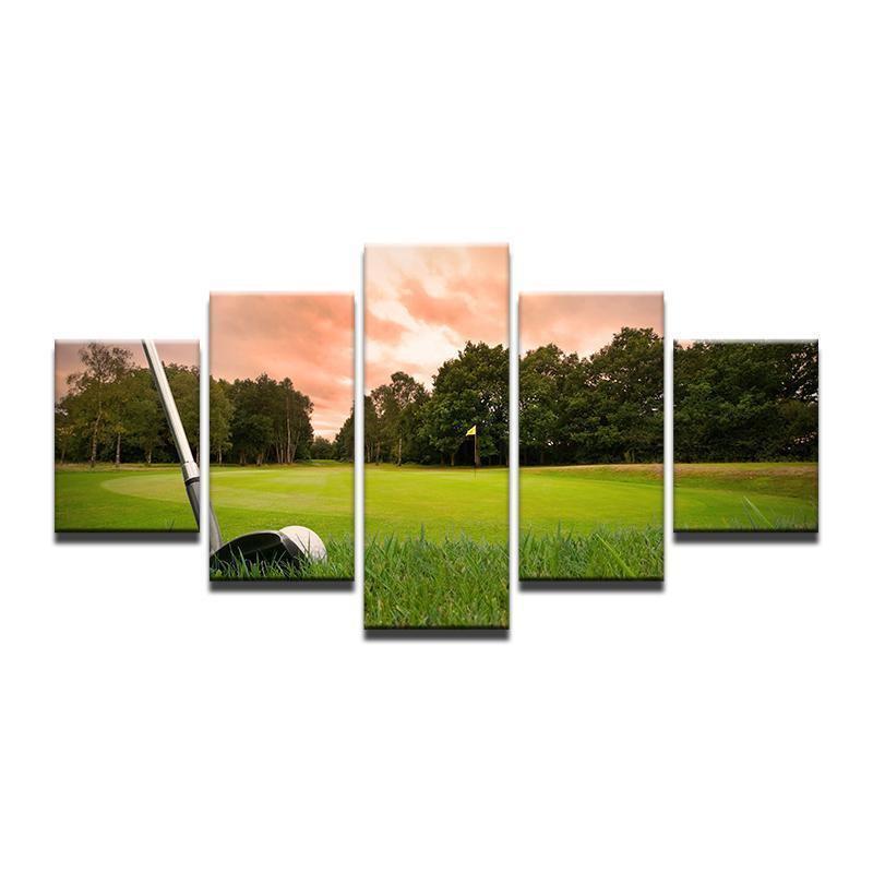 Golf Golfing Chip Shot Sport Canvas Wall Art