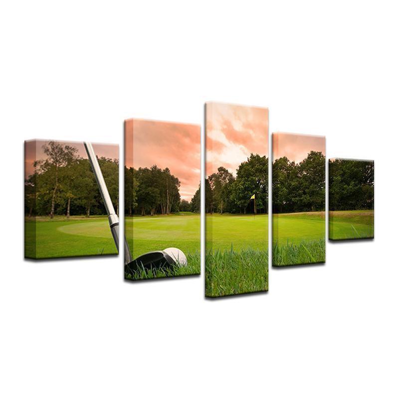 Golf Golfing Chip Shot Sport Canvas Wall Art
