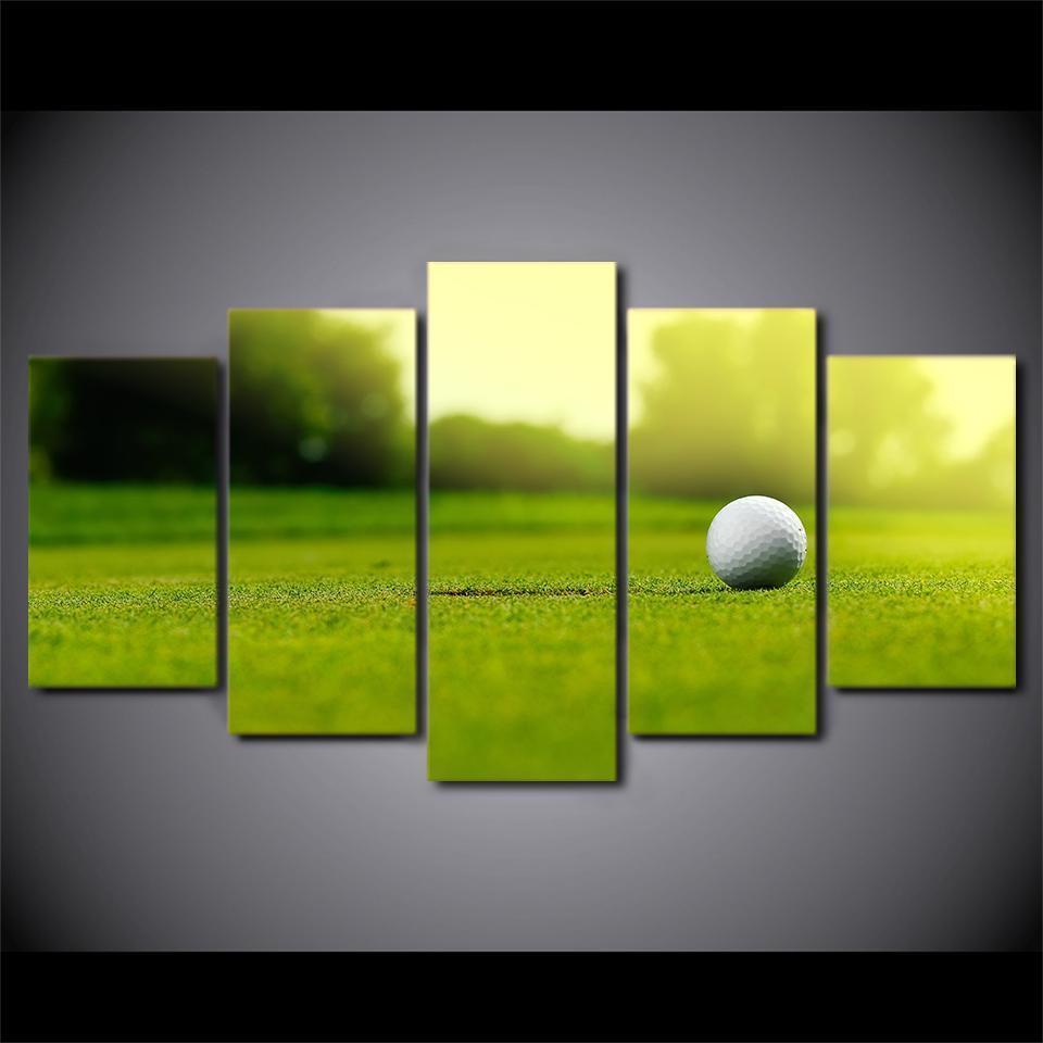 Golfing Gimme Putt Sport Canvas Wall Art