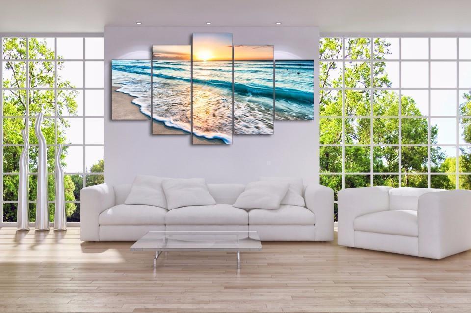 Good Morning Ocean View Nature Canvas Wall Art