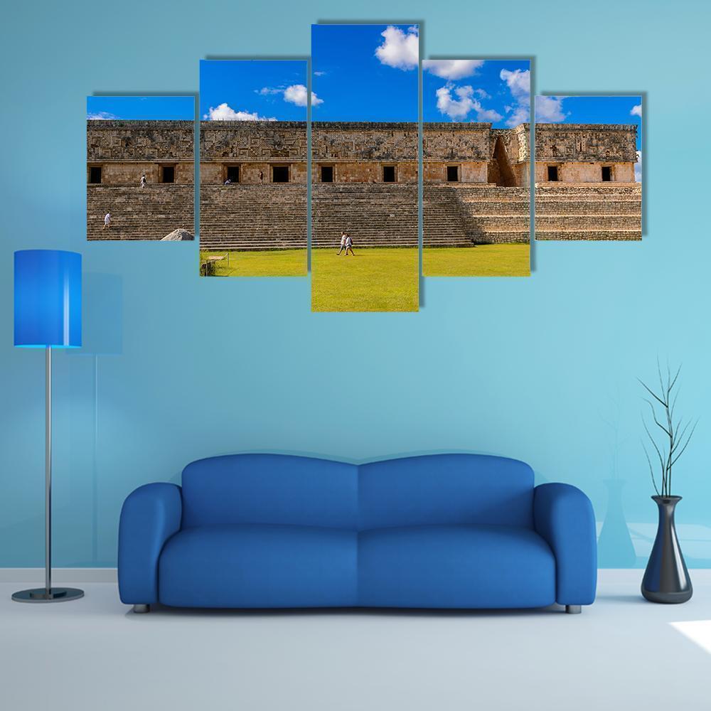 Governor's Palace Uxmal Ancient Maya City Nature Canvas Wall Art