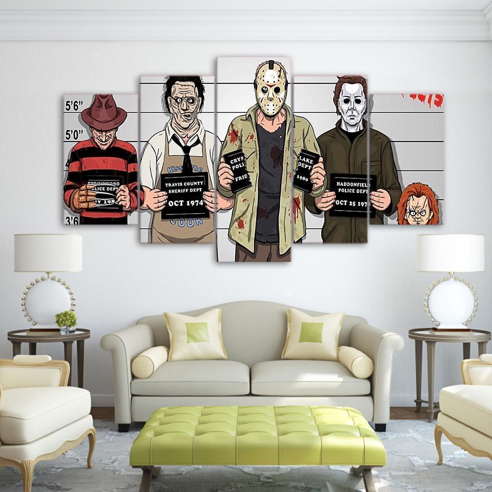 Gracioso Freddy Krueger Movie Canvas Wall Art